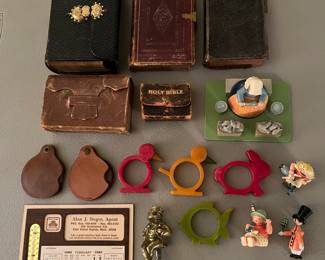 Antique Bibles; large selection of interesting and unusual smalls.