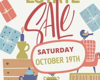 Pastel Colorful Cute Simple Illustration Garage Sale Flyer