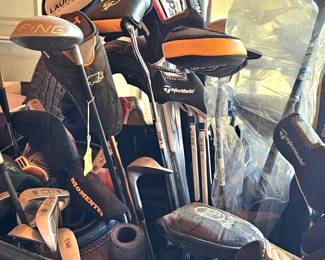 Golf clubs and accessories 
