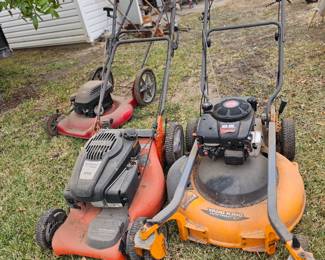 More mowers, some as is