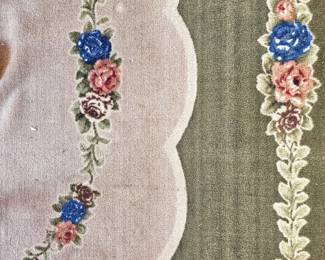 large German-style oval carpet, 