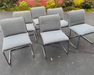 Set of 6 Knoll chairs