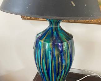 1960s pottery lamp
