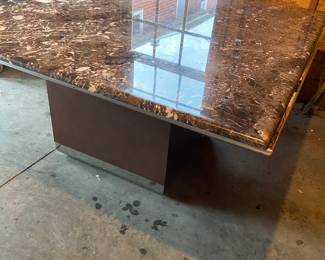 51in x 51in Italian marble dining table