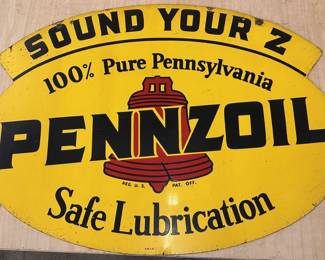 Rennzoil double sided 31" x 22" Sign