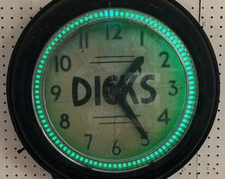 Vintage Dick's 22"  Clock