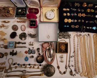 Costume and sterling silver jewelry