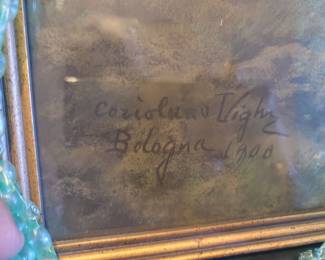 Acrylic and oil painting by Coriolano Vighi