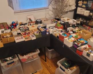 So many Christmas ornaments and decorations