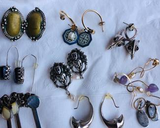 Sterling and Artisan Earrings