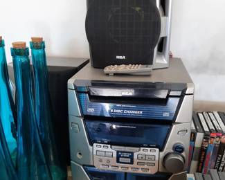 RCA 5 CD Changer/AM/FM Radio/Cassette Player