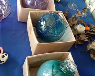 Hand-blown Large Glass Orbs