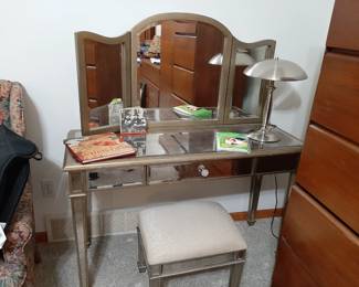 Dressing Table with Mirror & Bench
