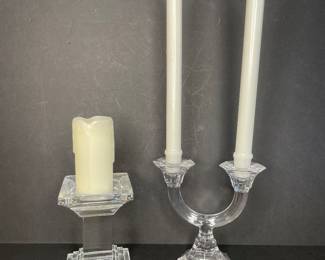 Waterford & Villeroy and Boch candleholders