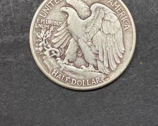 1942 Walking Liberty Half Dollar Silver Coin