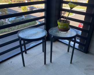 Outdoor side table plant stands