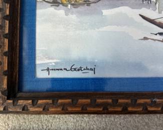 Signed watercolor paintings