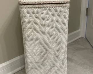 LaMont wicker hamper vintage apartment size