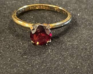 Sterling & gemstone ring