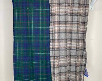 Pendleton plaid scarves vintage
