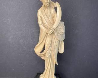 Vintage Santini Samari warrior resin statue