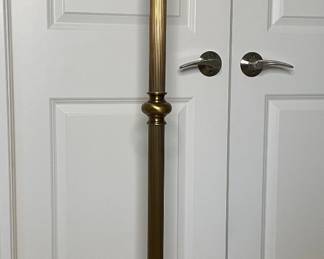 Brass candelabra floor lamp