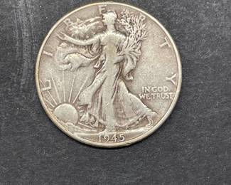 1945 Liberty Walking Half Dollar coin