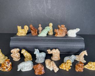 Wade Whimsies collection of ceramic animals
