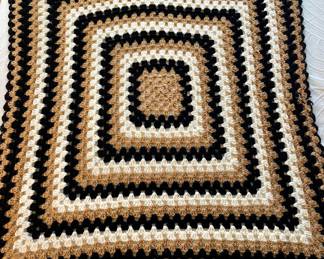 Vintage crochet throw