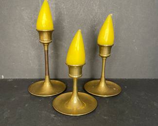 Brass candlesticks