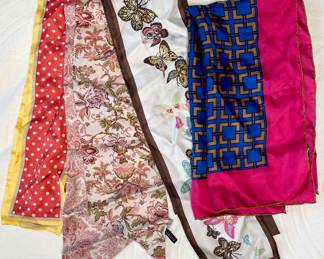 Talbots silk scarves