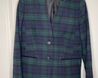 Talbots plaid blazer