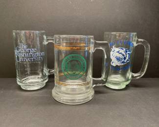 Collegiate glass mugs