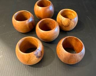 Wood napkin rings