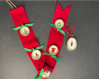 Embroidered ornaments