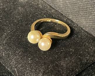 14k pearl ring