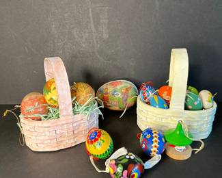 Vintage Easter eggs includes wood, painted, tin, and more. Germany