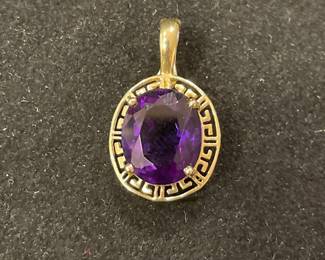 14k & gemstone pendant