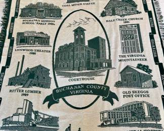 Buchanon County VA throw blanket