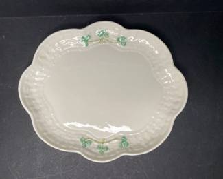 Belleck Ireland shamrock plate