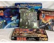 Fantasy and Strategy Game Bundle - Lord of the Rings, Tower of the Wizard King, The Omega Virus, Risk, Weapons and Warriors