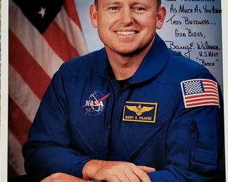 Autographed Barry E. Wilmore NASA photo