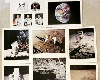 RARE APOLLO 11 Original 1969 11x14 photo set. Great Condition!