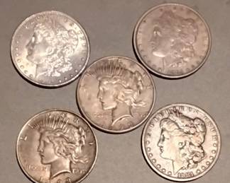 1901 o Morgan Dollar 1881 Morgan Dollar 1923 Morgan Dollar 1923 Morgan Dollar 1885 Morgan Dollar