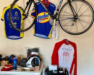 BIKING AREA IN THE GARAGE.