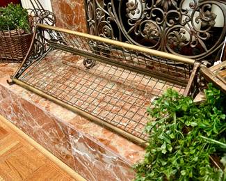 VINTAGE BRASS TRAIN RACK