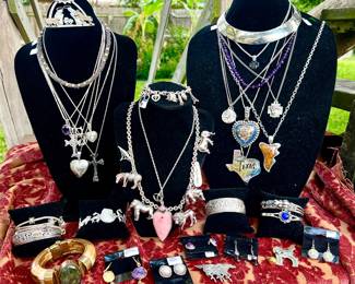 MORE STERLING, GEMSTONES, LAPIS. REMOVED DAILY. SECURITY ON PREMISES.