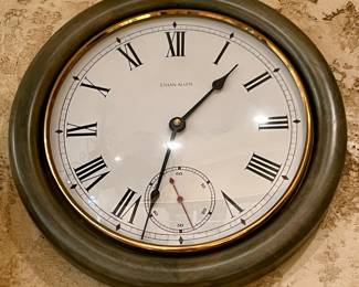 ETHAN ALLEN NICE QUALITY WALL CLOCK
