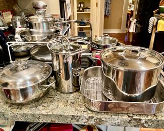 ALL-CLAD POTS AND PANS.