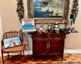 CENTURY CHINESE BAR, SILVER, ART, AND DECOR.